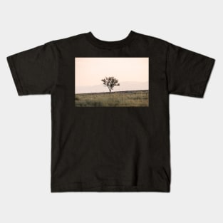 Autumn tree in the sunset Kids T-Shirt